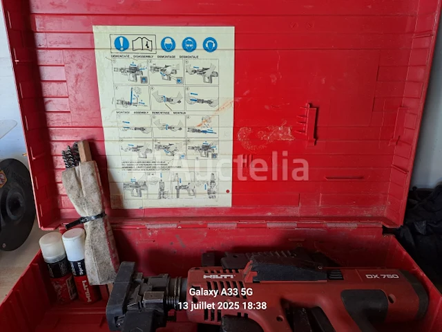 Metaalindustrie bekledingsspijkermachine hilti dx 750 - afbeelding 2 van  4