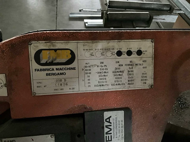 Metaalzaagmachines fmb 250d - afbeelding 5 van  7