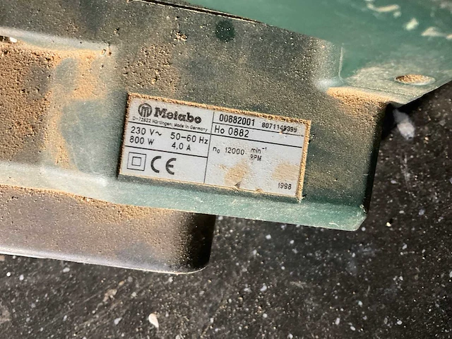 Metabo - ho 0882 - schaafmachine - afbeelding 2 van  3