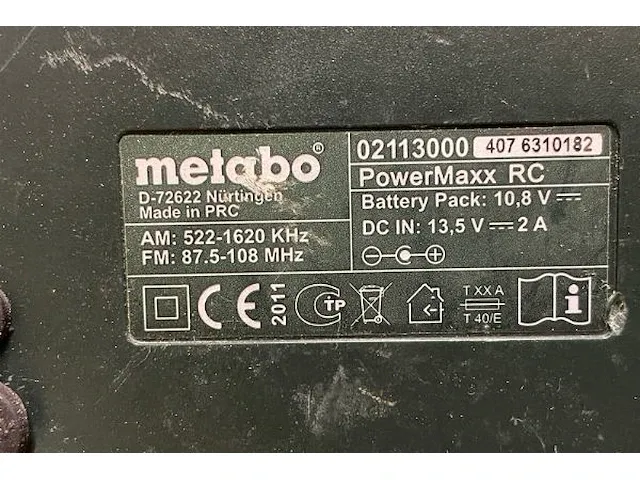 Metabo accu werfradio - afbeelding 4 van  6