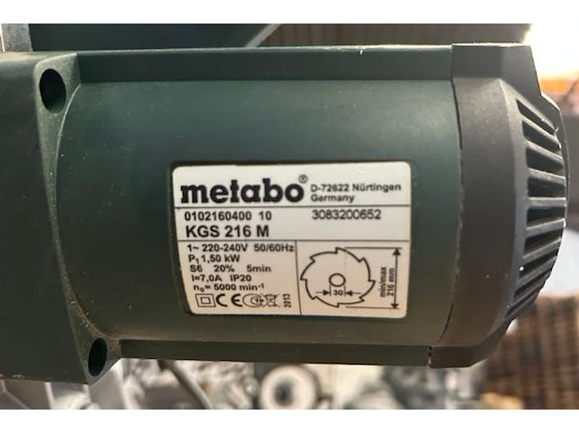 Metabo afkortzaag - afbeelding 5 van  7