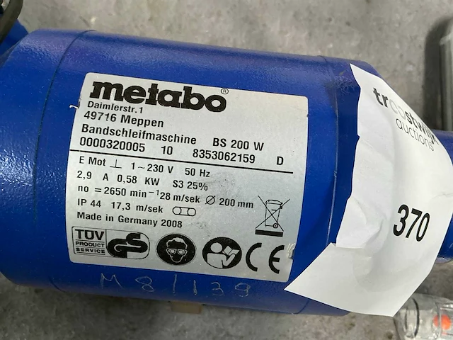 Metabo bs 200 slijpmolen - afbeelding 5 van  5