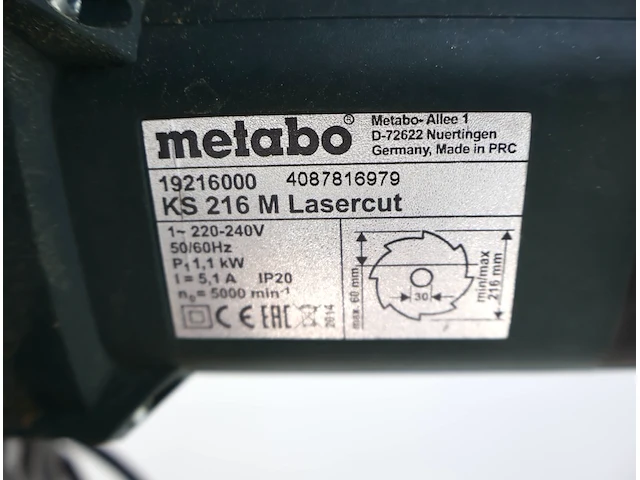 Metabo cirkelzaag - afbeelding 5 van  5
