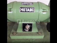 Metabo dubbelle slijpmachine 380v 0.75kw - afbeelding 5 van  8