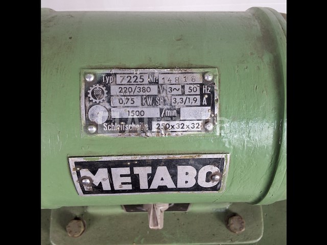 Metabo dubbelle slijpmachine 380v 0.75kw - afbeelding 7 van  8