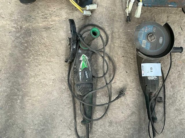Metabo en hitachi haakse slijpmachine (2x) - afbeelding 7 van  7
