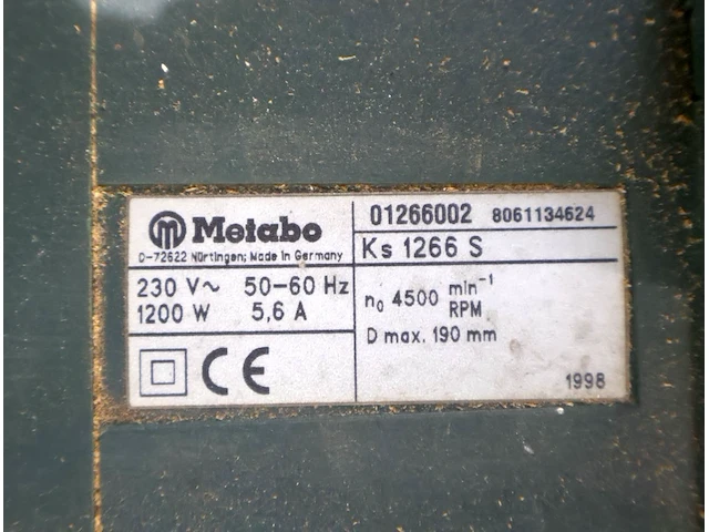 Metabo invalzaag - afbeelding 3 van  3