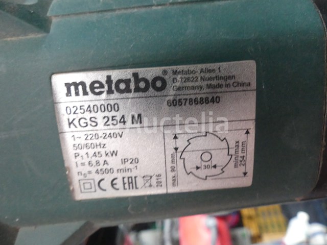 Metabo kgs254m afkortzaag - afbeelding 6 van  6