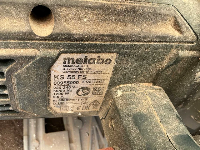 Metabo ks 55 fs afkortcirkelzaagmachine - afbeelding 4 van  4