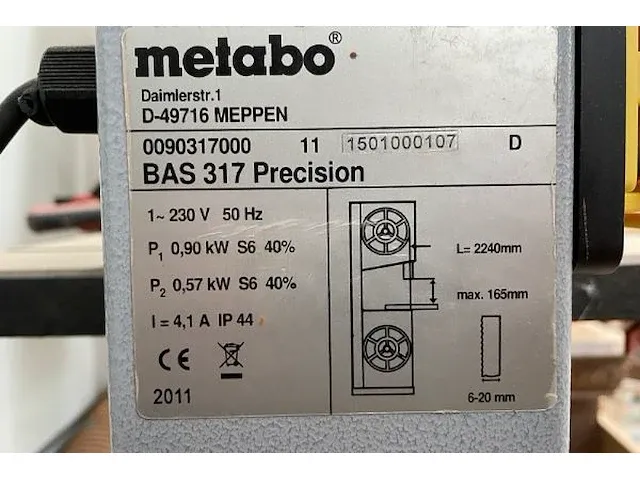 Metabo lintzaagmachine - afbeelding 7 van  10