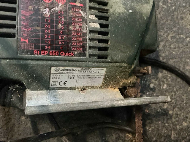 Metabo st ep 650 decoupeerzaag - afbeelding 3 van  3