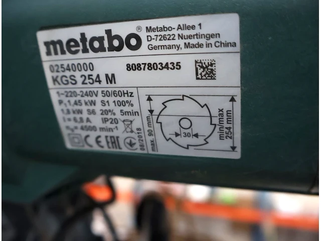 Metabo tafelzaag & evolution roltafel - afbeelding 5 van  8