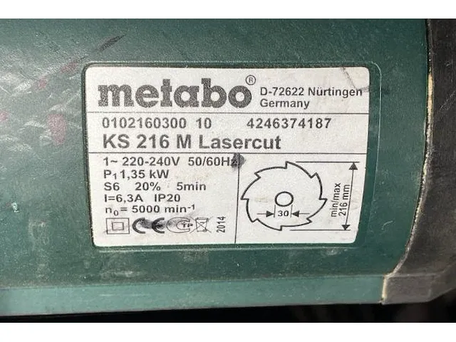 Metabo tafelzaag - afbeelding 2 van  10