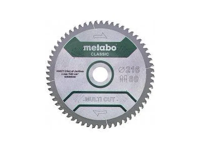 Metabo zaagblad "multi cut - classic", 305x3,0/2,2x30 z80 fz/tz 5°neg - metabo 628286000 - afbeelding 1 van  1