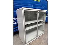 Metalen archiefkast met glazen deuren (4x) - afbeelding 4 van  4