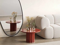 Metalen bijzettafel - terracotta - afbeelding 1 van  3