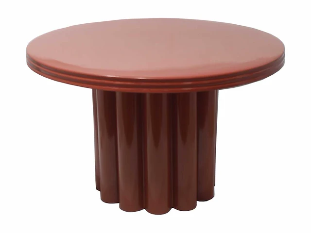 Metalen bijzettafel - terracotta - afbeelding 2 van  3