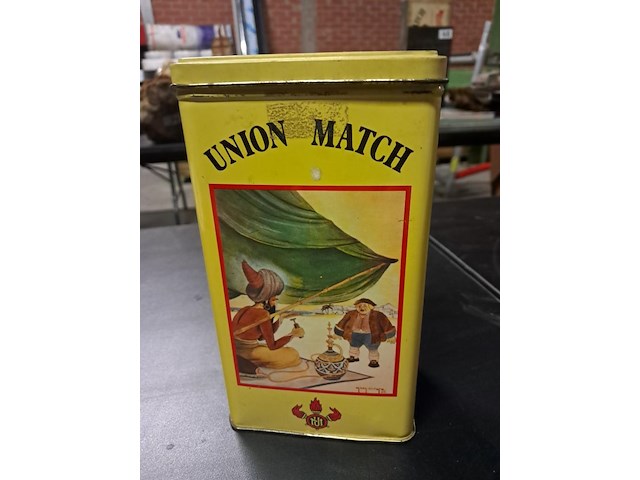 Metalen blikken doos lucifers - afbeelding 2 van  5