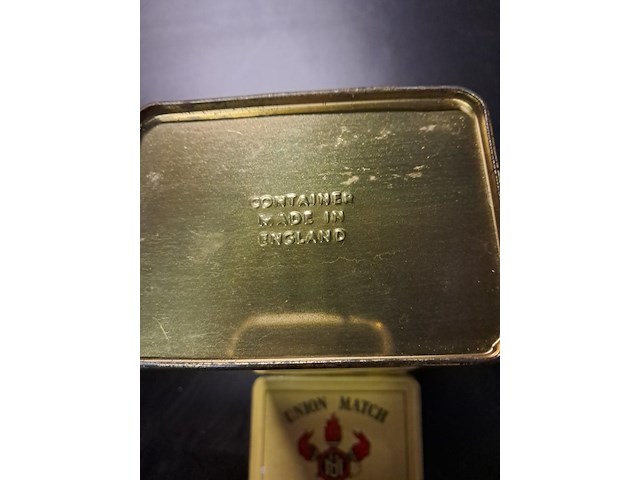 Metalen blikken doos lucifers - afbeelding 4 van  5