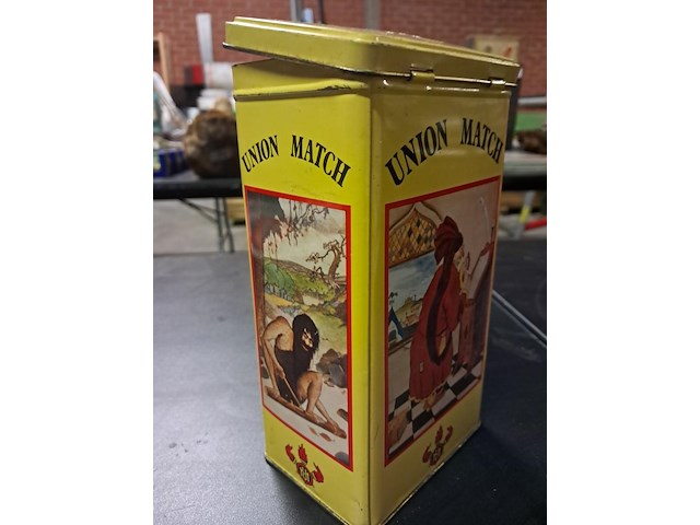 Metalen blikken doos lucifers - afbeelding 5 van  5