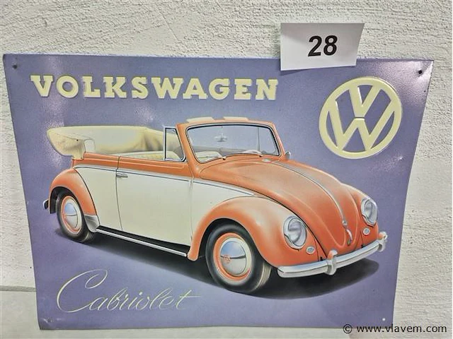 Metalen bord 30x40cm - afbeelding 1 van  3