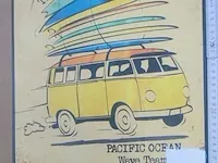 Metalen bord pacific ocean - afbeelding 1 van  3