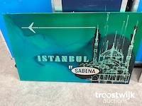 Metalen bord "sabena" istanbul - afbeelding 1 van  3