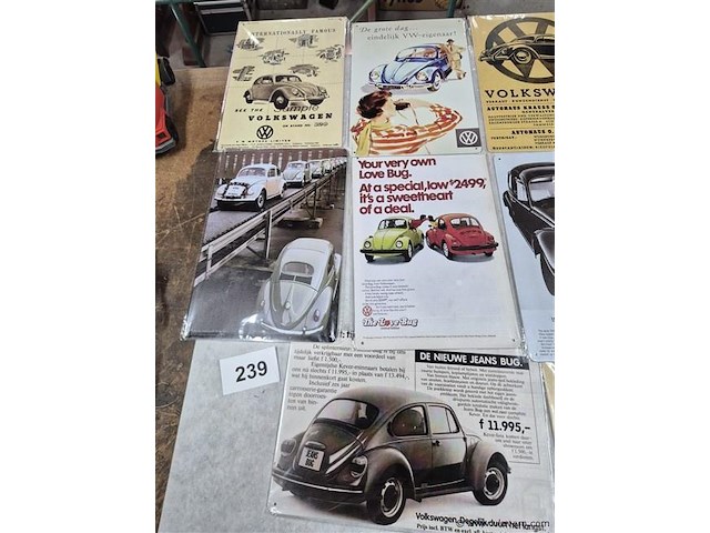 Metalen borden 10 stuks - afbeelding 2 van  3