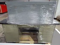 Metalen bureau + dossierkast - afbeelding 1 van  2