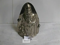 Metalen chocolade gietmal sint figuur - afbeelding 1 van  4