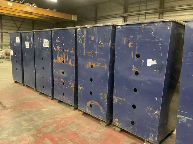 Metalen containers (6x) - afbeelding 1 van  3