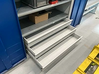 Metalen cp werkkast met inhoud + treston werktafel - afbeelding 21 van  27