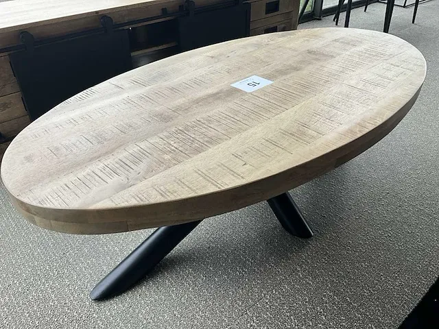 Metalen design salontafel mango (ovaal) - afbeelding 1 van  2