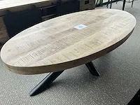 Metalen design salontafel mango (ovaal) - afbeelding 1 van  2