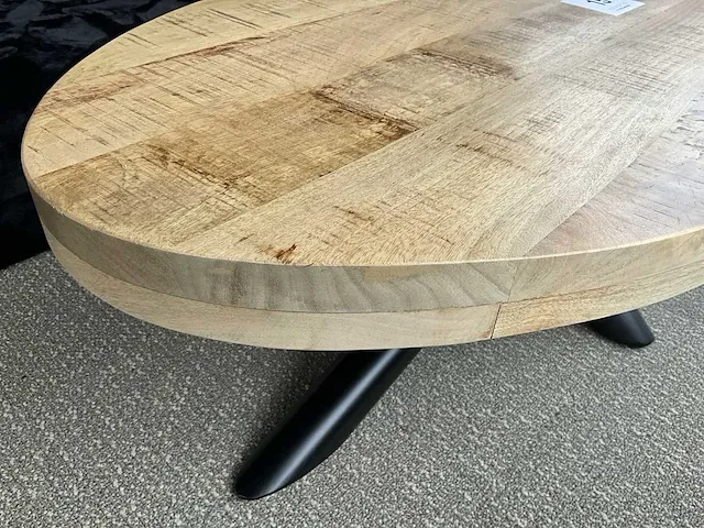 Metalen design salontafel mango (ovaal) - afbeelding 2 van  2