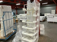 Metalen design wandrekken (4x) - afbeelding 1 van  5