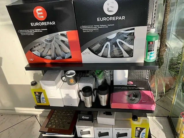 Metalen displayrek eurorepar met inhoud - afbeelding 7 van  13