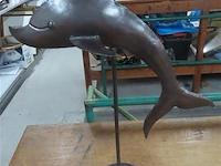 Metalen dolfijn h58cm - afbeelding 1 van  3