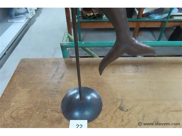 Metalen dolfijn h58cm - afbeelding 3 van  3