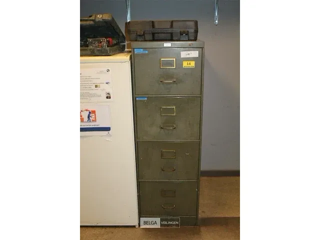 Metalen dossierkast met 4 lades - afbeelding 2 van  3