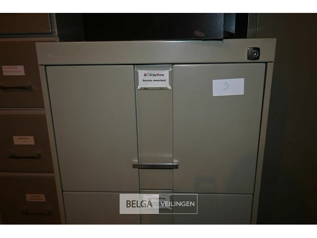 Metalen dossierkast met 4 lades - afbeelding 3 van  4