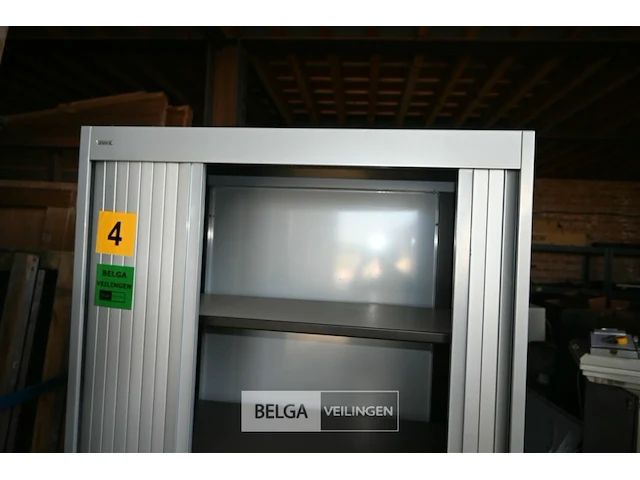 Metalen dossierkast met roldeuren - afbeelding 3 van  4
