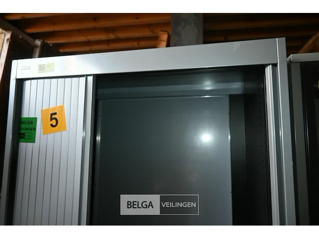 Metalen dossierkast met roldeuren - afbeelding 3 van  4