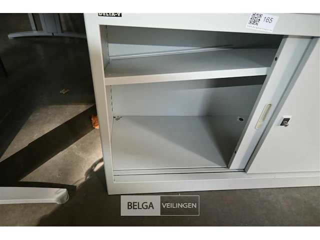Metalen dossierkast met schuifdeuren - afbeelding 3 van  4