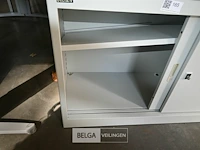 Metalen dossierkast met schuifdeuren - afbeelding 3 van  4
