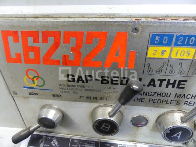 Metalen draaibank gap-bed draaibank c6232a - afbeelding 9 van  19