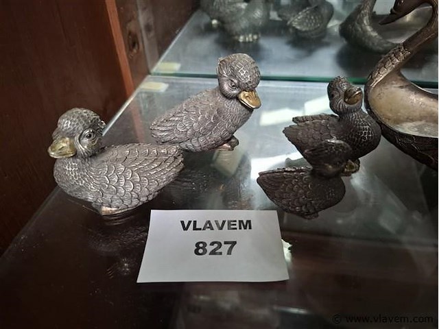 Metalen eendjes - afbeelding 1 van  1