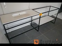 Metalen frame voor badkamermeubel + lavabo - afbeelding 3 van  4
