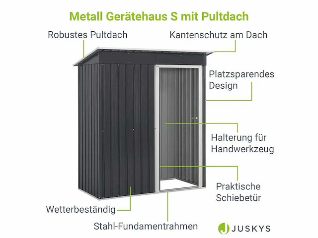 Metalen gereedschapsschuur - afbeelding 2 van  6