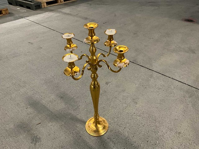 Metalen kandelaars (12x) - afbeelding 1 van  3